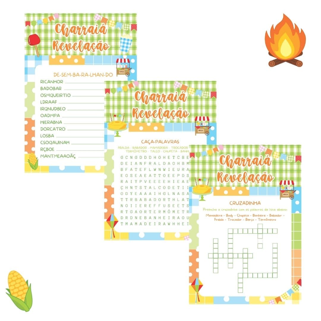Kit Brincadeiras Charraiá Revelação -pdf